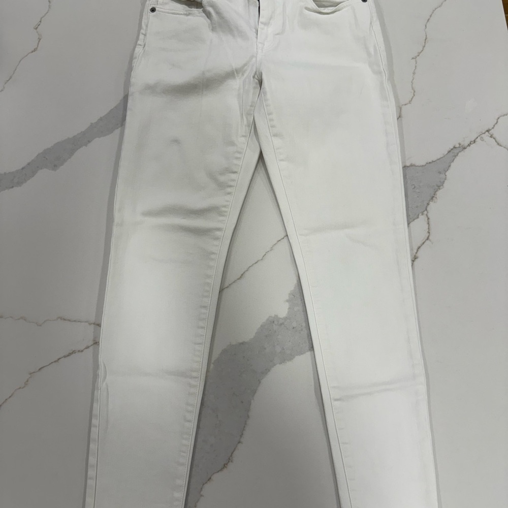Banana Republic White Skinny Jeans Modern Fit